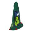 Aqin happy Print Hooded Cape For Teenagers Halloween party cosplay costume cape S size length:35 inches/88 cm,M size length:47 inches/118 cm,L size length:55 inches/138 cm,(from shoulder to hem) view 2