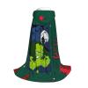 Aqin happy Print Hooded Cape For Teenagers Halloween party cosplay costume cape S size length:35 inches/88 cm,M size length:47 inches/118 cm,L size length:55 inches/138 cm,(from shoulder to hem) view 3