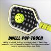 AMA SPORT Carbon Fiber Pickleball Paddles USAPA Approved 16mm Pickleball Paddle Friction Textured Surface Thermoformed Pickleball Racket with Propulsion PP Honeycomb Core (NXT 01 PRO-Yellow) view 2