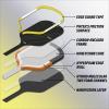 AMA SPORT Carbon Fiber Pickleball Paddles USAPA Approved 16mm Pickleball Paddle Friction Textured Surface Thermoformed Pickleball Racket with Propulsion PP Honeycomb Core (NXT 01-Yellow) view 3