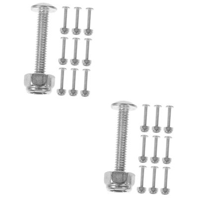 Abaodam 20pcs Foosball Table Player Screws Replacement Screws for Foosball Machine Metal Nuts Kit