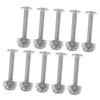Abaodam 20pcs Foosball Table Player Screws Replacement Screws for Foosball Machine Metal Nuts Kit view 2