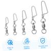 Toddmomy 25pcs Fishing Snap Swivels Durable Fishing Hook Connectors with Ball Bearings Versatile for Freshwater Saltwater for Various Lures and Tackle view 2