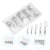 Toddmomy 25pcs Fishing Snap Swivels Durable Fishing Hook Connectors with Ball Bearings Versatile for Freshwater Saltwater for Various Lures and Tackle view 4