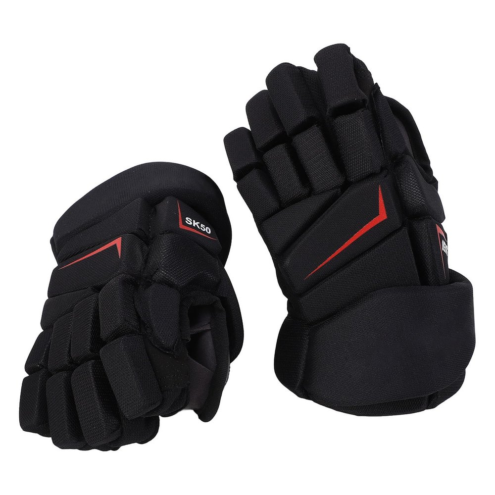 Alomejor Ice Roller Hockey Gloves Youth Junior 13 Inch Outdoor Roller Street Hockey Gloves with Extra Padding (25.4cm / 10in)