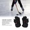 Alomejor Ice Roller Hockey Gloves Youth Junior 13 Inch Outdoor Roller Street Hockey Gloves with Extra Padding (25.4cm / 10in) view 4