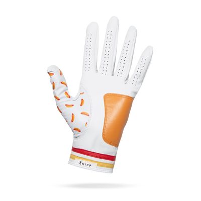 Chipp Golf Cabretta Leather Golf Glove, Premium Grade AAA Cabretta Tour Glove, Mens Right Hand  Hot Dog, Size Medium/Large