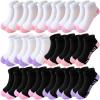 Bemeol Girls Socks 18 Pairs Ankle Socks Girls Running Athletic Low Cut Sock for Little Big Kids(7-10 Years) view 1