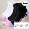 Bemeol Girls Socks 18 Pairs Ankle Socks Girls Running Athletic Low Cut Sock for Little Big Kids(7-10 Years) view 4