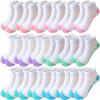 Bemeol Girls Socks 18 Pairs Ankle Socks Girls Running Athletic Low Cut Sock for Little Big Kids(10-14 Years) view 1