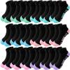 Bemeol Girls Socks 18 Pairs Ankle Socks Girls Running Athletic Low Cut Sock for Little Big Kids(10-14 Years) view 1