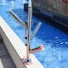 Stainless Steel Fishing Rod Holder for Boat 3 Tube Adjustable Triple Rod Holder view 2