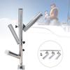 Stainless Steel Fishing Rod Holder for Boat 3 Tube Adjustable Triple Rod Holder view 4