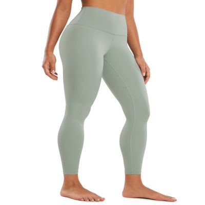 CRZ YOGA Butterluxe Yoga Leggings 25" - High Waisted Buttery Soft Womens Workout Lounge Pants Green Palm Court X-Large