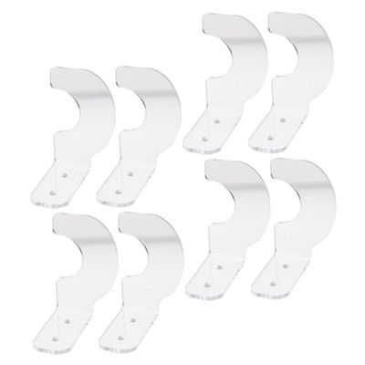 NAMOARLY 4pairs Baseball Bat Wall Mount Holder Acrylic Bat Rack for Display Wall Decor