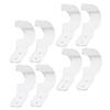 NAMOARLY 4pairs Baseball Bat Wall Mount Holder Acrylic Bat Rack for Display Wall Decor view 1