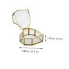 TINEASUR Heart-shaped Glass Jewelry Box for Women Vintage European Retro Storage Organizer for Weddings and Jewelry Display Easy to Clean view 2