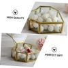 TINEASUR Heart-shaped Glass Jewelry Box for Women Vintage European Retro Storage Organizer for Weddings and Jewelry Display Easy to Clean view 3