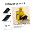 WHAMVOX 2pcs Skater Trainers Skateboards Sturdy Skateboard Rails Easy Install Rib Covers view 4