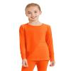 2T to 13Years Girls Basic Long Sleeve Shirts Toddler Kids Soft Cotton Tee Crew Neck Solid Tops(Orange 4T) view 2