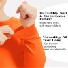 2T to 13Years Girls Basic Long Sleeve Shirts Toddler Kids Soft Cotton Tee Crew Neck Solid Tops(Orange 4T) view 4