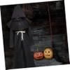 CONGARTENO Friar Medieval Hooded Monk Robe Cosplay Outfit for Halloween and Parties Unisex Design for Renaissance Theme Events and Festivals view 2