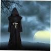 CONGARTENO Friar Medieval Hooded Monk Robe Cosplay Outfit for Halloween and Parties Unisex Design for Renaissance Theme Events and Festivals view 4