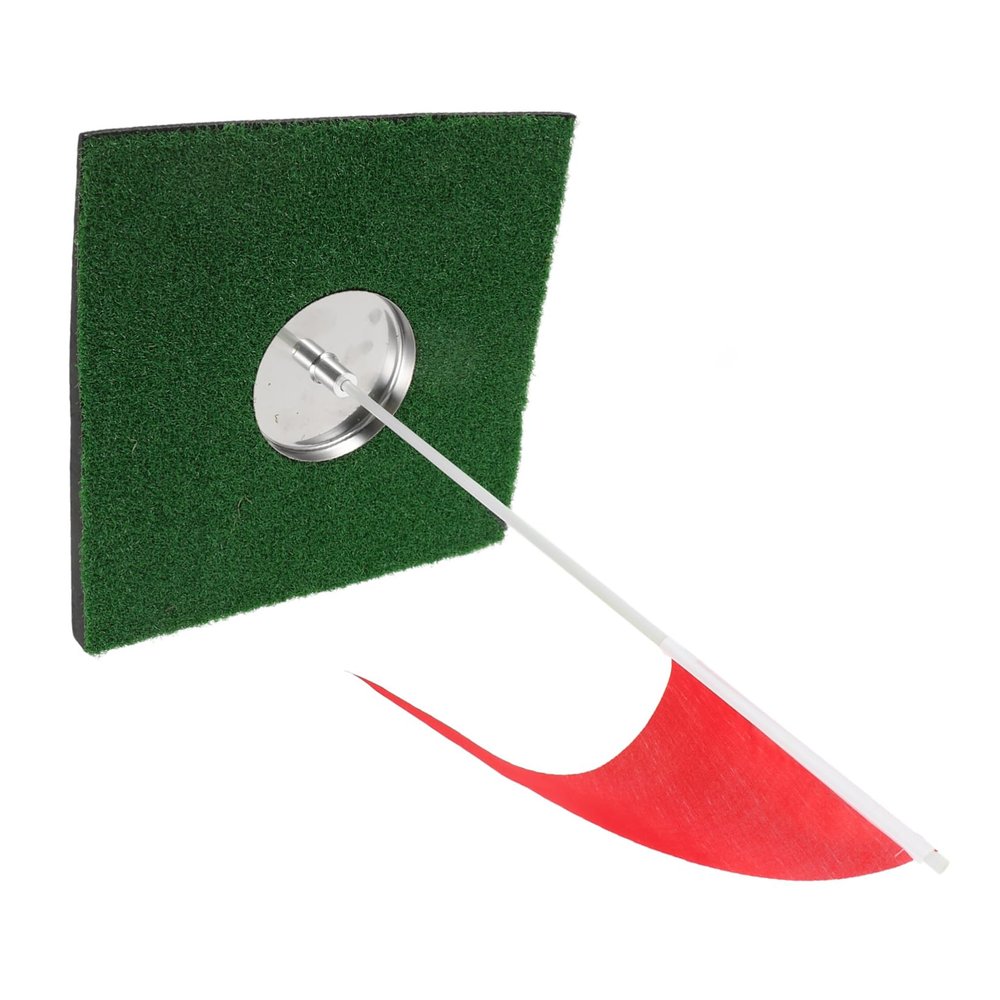 Anneome Plastic Putting Cup Hole Golf Training Compact Golf Aid Flags for Indoor Practice Travel