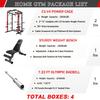 Goimu C1-V4 Power Cage, 2000LBS Squat Rack with LAT Pulldown, Multi-Function Weight Cage Strength Training Machine, Workout Cage with More Attachments for Home Gym Garage (RD Home Gym Package) view 2