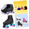 Abaodam 2pairs Adjustable Height Skating Protective Gear Replacement Toe Pads Strong Grip for Boys and Girls Figure Skating view 3