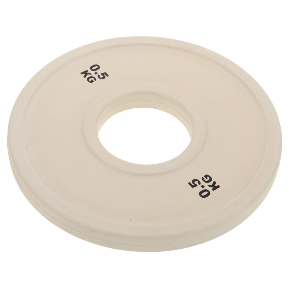 COOLHIYA 05kg Fractional Weight Plates for Strength Training Rubber Coated Plates for Home Gym for Weightlifting Squats and Deadlifts