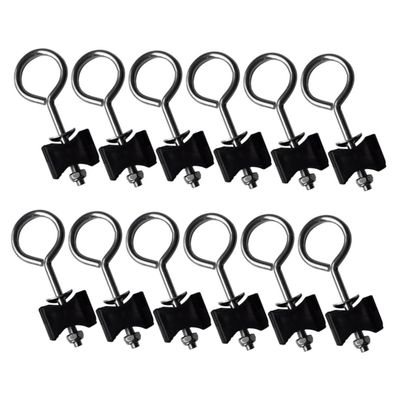 Gogogmee 12sets Trampoline Anchor Kit Fixing Screws for Trampoline Accessories Galvanized Steel Screws Bed