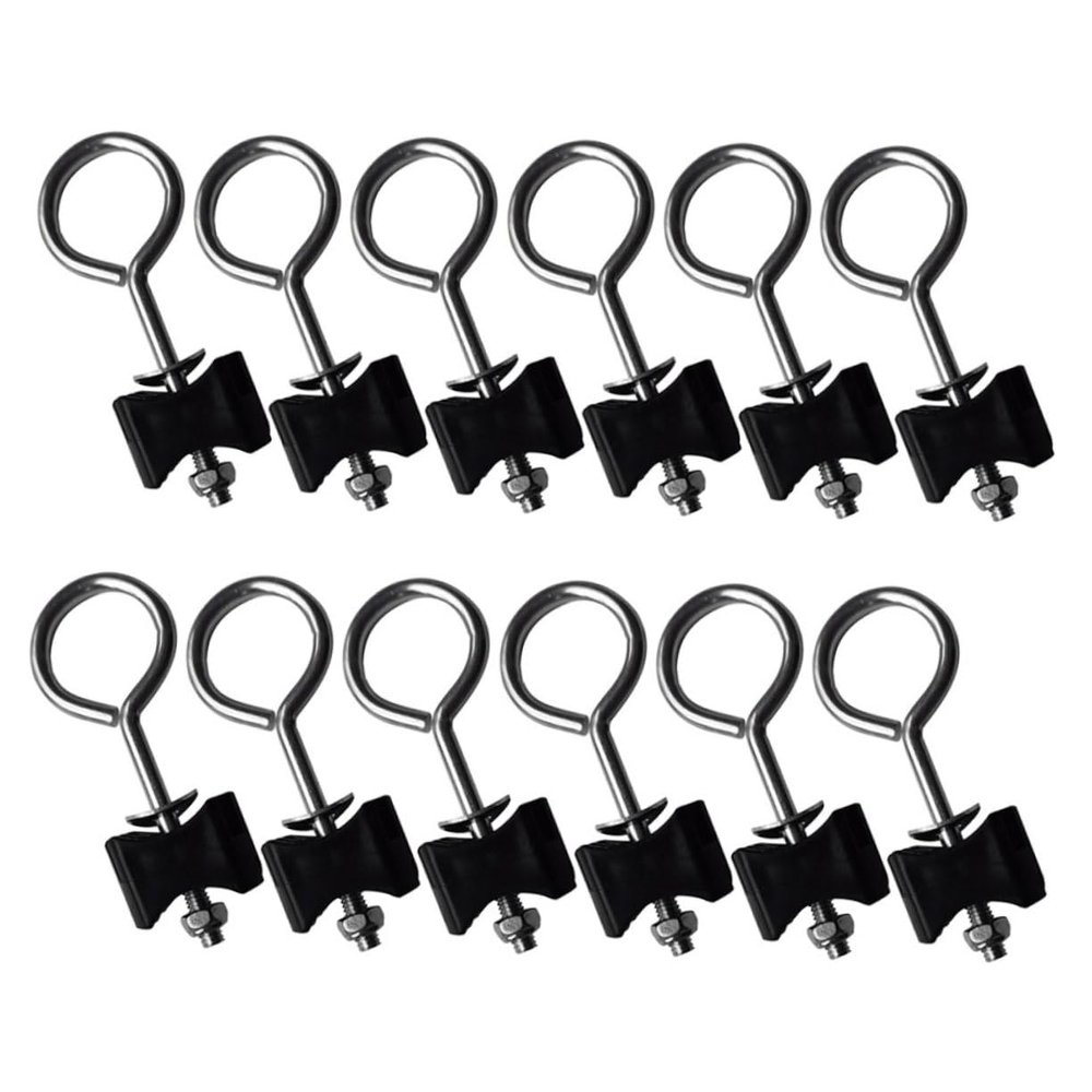 Gogogmee 12sets Trampoline Anchor Kit Fixing Screws for Trampoline Accessories Galvanized Steel Screws Bed