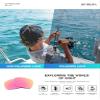 RIVBOS Sports Sunglasses(Sports eyewear) for Men's and Women's Fishing, Cycling, and Outdoor Activities 8z802-1 Black&pink view 2