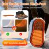 Heated Shoes for Men Rechargeable, Heating Sneakers for Women, 4000mAh Electric Self Heating Shoes Up to 20 H, Camping Foot Warmers for Outdoors Work Fishing Hunting Skiing Cycling (Black, 7) view 2