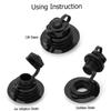 BESPORTBLE 4pcs PVC Boat Air Valve Adapter for Inflatable Boats Kayak Canoe Pool Rubber Dinghy -Leak Inflation Pump Hose Screw Thread for Quick Fit Black view 3