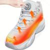 Heated Shoes for Men Rechargeable, Heating Sneakers for Women, 4000mAh Electric Self Heating Shoes Up to 20 H, Camping Foot Warmers for Outdoors Work Fishing Hunting Skiing Cycling (White, 5) view 1