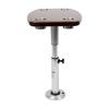 InnaMall Boat Table Set, RV Boat Marine Caravan Table with 4 Cup Holder Rectangular Pontoon Table Pedestal Oak Table 22-28'' Adjustable Height Boat Table Leg Set view 3