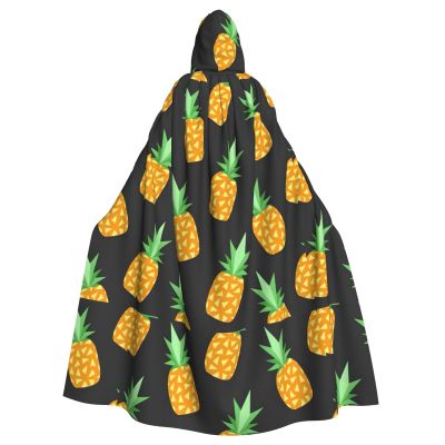 Kycvds Pineapple Costume Adult Cloak With Hood Casual Hooded Robe Cloak Robe Clothing Hooded Coat Hooded Uniform