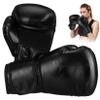 INOOMP 1 Pair Mens Boxing Gloves Pu Leather Kick Boxing Gloves Training Hand Protection view 1