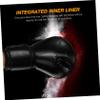 INOOMP 1 Pair Mens Boxing Gloves Pu Leather Kick Boxing Gloves Training Hand Protection view 4