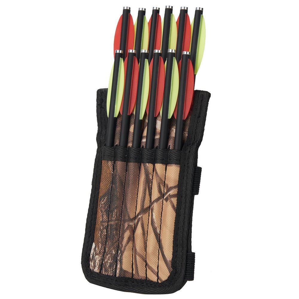 ZHIZHOUNEY 6/12 Hole Arrows Bag Portable Short Arrows Bag Archerys Short Arrows Bag Arrows Quivers Bolts Holder for 6.5inch Bolts