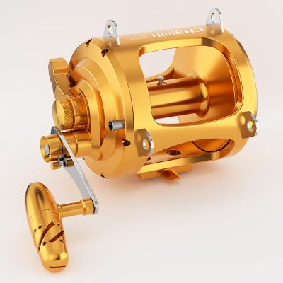 Ashconfish TR-80 Trolling Reel,Conventional Reels for Deep Sea Fishing 7+1BB Ultra Smooth,2 Speed Gear Ratio 1.3:1/2.7:1 for Tuna Fishing