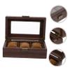 BESTYASH Elegant Watch Display Case Vanity Wristwatch Organizer for Men and Women Durable Storage Box for Jewelry and Watches Compact Design with Slots for Easy Access view 2