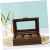 BESTYASH Elegant Watch Display Case Vanity Wristwatch Organizer for Men and Women Durable Storage Box for Jewelry and Watches Compact Design with Slots for Easy Access view 3