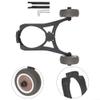 CRIDENG Kids Bike Training Wheels, Auxiliary Wheels for MaxG30 Folding Electric Scooter, Black Plastic, 165mm, Scooter Accessory view 3