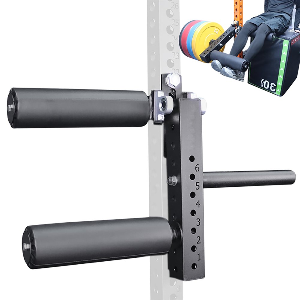 CONBUT Leg Extension Rack Attachment for Makes The Legs More Fixed, Leg Extension Attachment for Adjustable Leg Extension and Curl Machine Squat Rack Attachment