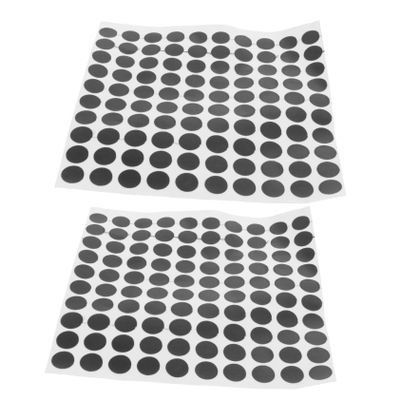 WOONEKY 2sheets Billiard Table Black Dot Marking Stickers Self-Adhesive Locating Dots for Pool Tables Durable Cloth Material for Snooker and Billiard Ball Placement