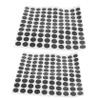WOONEKY 2sheets Billiard Table Black Dot Marking Stickers Self-Adhesive Locating Dots for Pool Tables Durable Cloth Material for Snooker and Billiard Ball Placement view 1