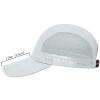 BASSDASH Folding Fishing Baseball Cap UPF 50+ Water Resistant Outdoor Portable Brim Hats for Women Men Hiking Adjustable Light Grey view 3